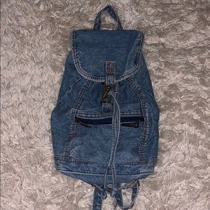 Mini Denim Backpack